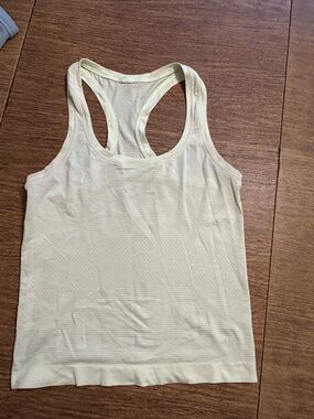 lululemon athletica Yellow Racerback Tank Top